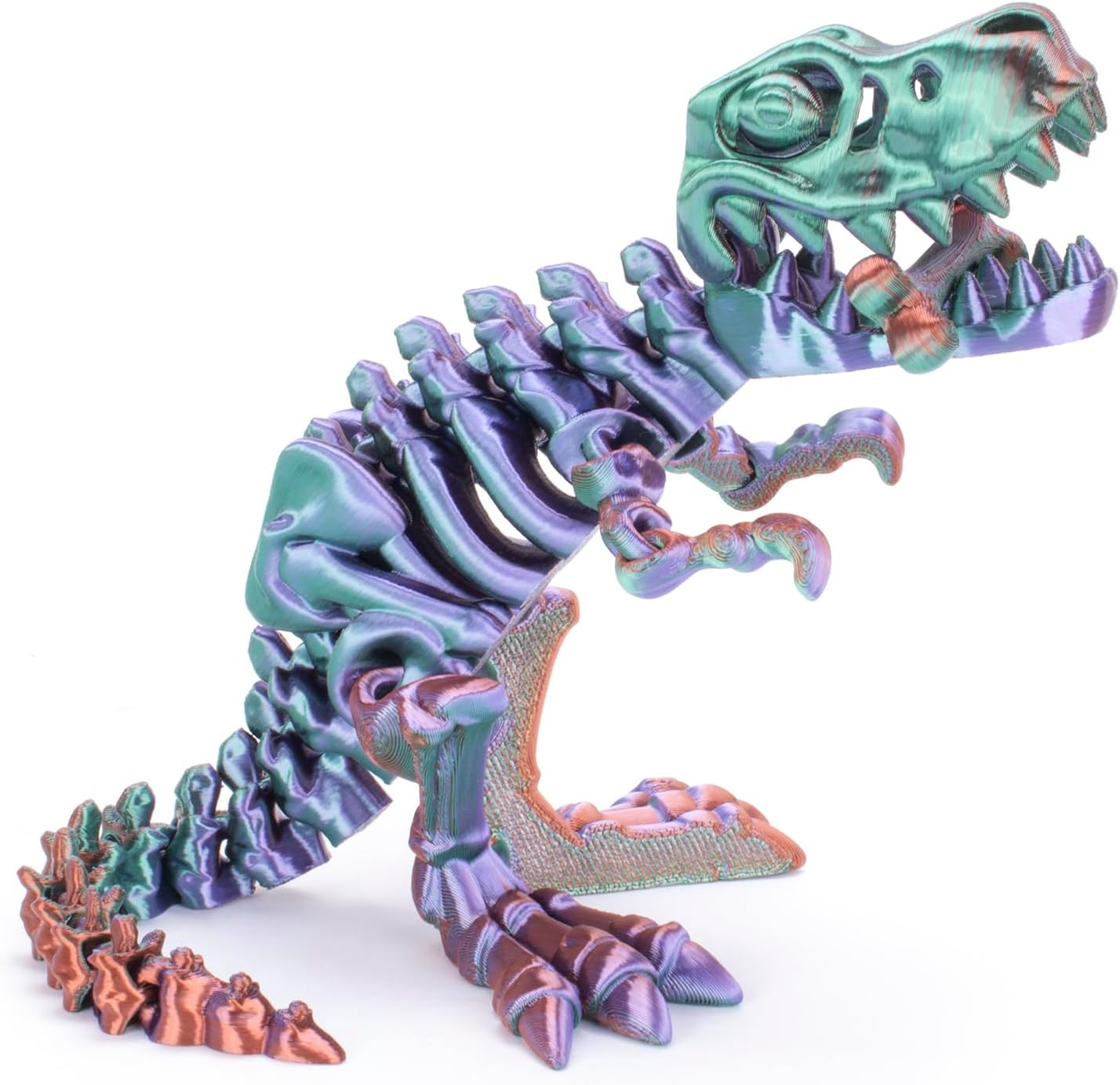 Iridescent Posable T-Rex Skeleton Figurine (TPZ-20)