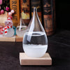 Storm Glass Weather Predictor, Weather Station with Wooden Base for Home & Office Decoration