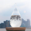 Storm Glass Weather Predictor, Weather Station with Wooden Base for Home & Office Decoration
