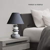 Modern Ceramic Table Lamp with Fabric Shade