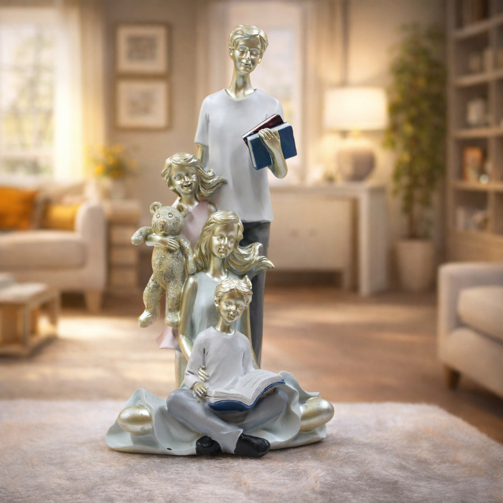 Modern Family Sculpture for Home Decor