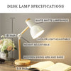 Adjustable Wooden Desk Lamp – Modern Study Table Light