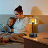 Black Rechargeable Cordless Table Lamp,Portable Modern LED Night Light
