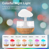 Rain Cloud USB Aroma Diffuser & Night Light Humidifier - Cool Mist, Raindrop Glow, Quiet Relaxation for Bedroom & Yoga