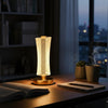 Acrylic LED Night Lamp with Gold Base Touch Control Cordless Table Light (09 inch)
