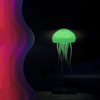 Jellyfish Mood-light lamp with Ambient Lighting Sound responsive with built in Rechargeable battery.