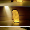 Novelty Folding Book Lamp, Night Light, USB Rechargeable Wooden Table Lamp, Magnetic Design