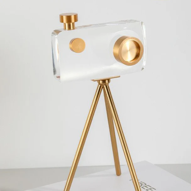 crystal camera decor