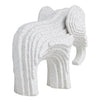 White Modern Geometric Elephant Showpiece