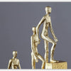 Go Up Stairs Thinker Sculpture Modern Figurine Statue