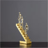 Go Up Stairs Thinker Sculpture Modern Figurine Statue