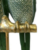 Green Ceramic Parrot Decor
