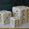Dice Marble Finish Decor 3inch