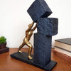 Man Arranging Blocks Decorative Polyresin Showpiece
