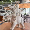 Grey Ceramic Elephant Statue
