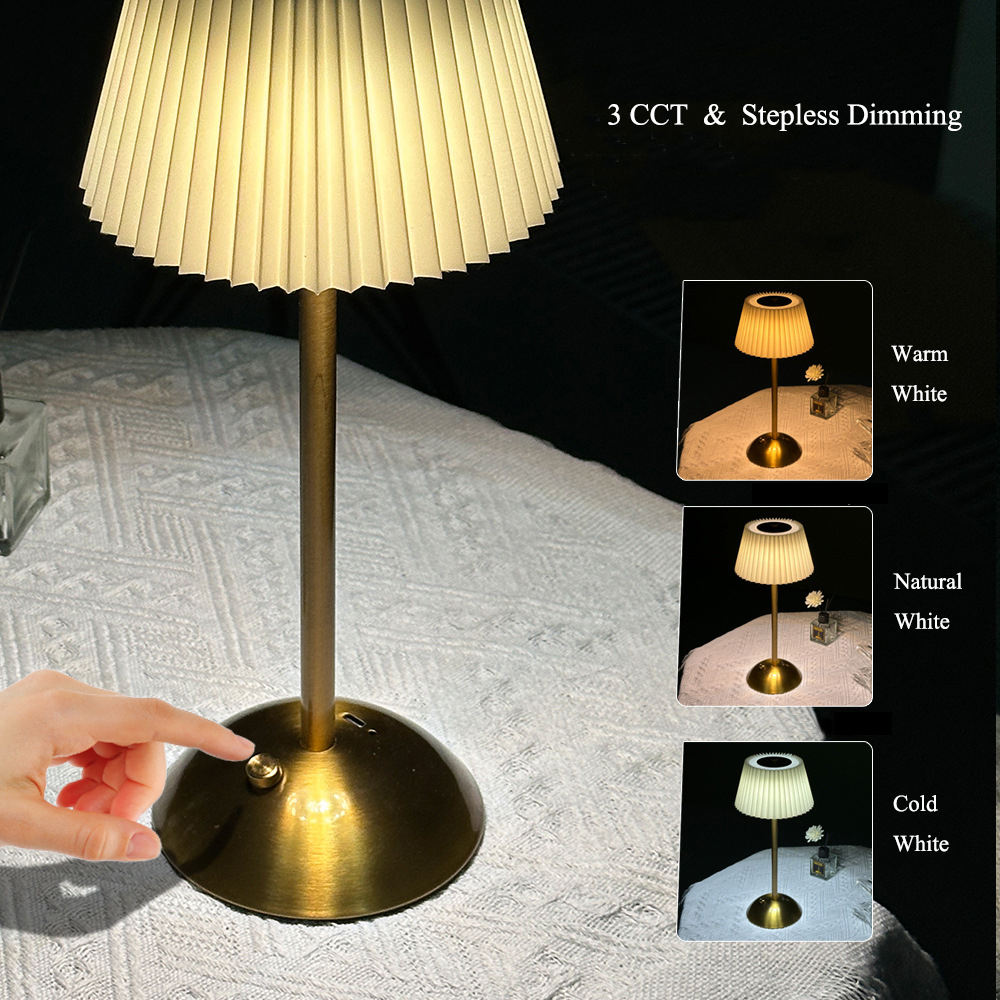 Touch Control Crystal Lamp Rechargeable with Long Battery Life, for Home