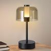 Black Rechargeable Cordless Table Lamp,Portable Modern LED Night Light
