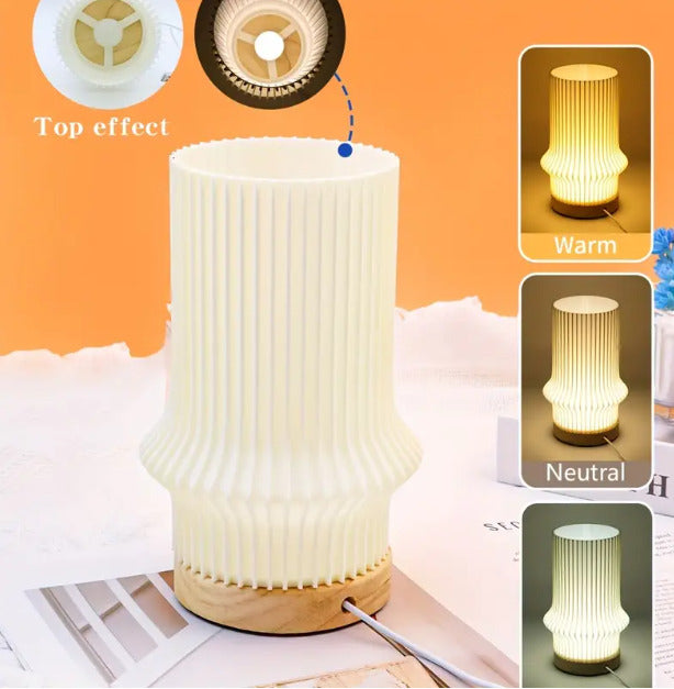 ADCO143-Elegant 3D Printed Artistic Table Lamp for Bedroom Living room, Decorative Lighting Desk Lamp