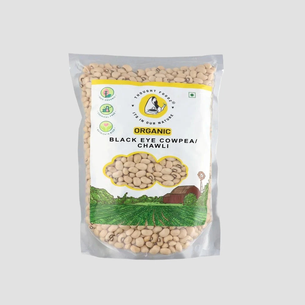 Cowpea White Whole | Black Eye Beans | Lobia, Lobiya | Chawli Beans | Organic | Unpolished|