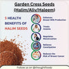 Garden Cress Seeds (Halim/Aliv/Haleem) – 100% Organic Super Seeds | Iron-Rich & Immunity-Boosting Ayurvedic Supplement