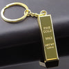 Bullion Gold Bar Design Metal Key Chain