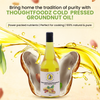 Cold-Pressed Groundnut Oil – 100% Natural & Wood-Pressed | Chemical-Free Cooking Oil for Heart-Healthy Meals