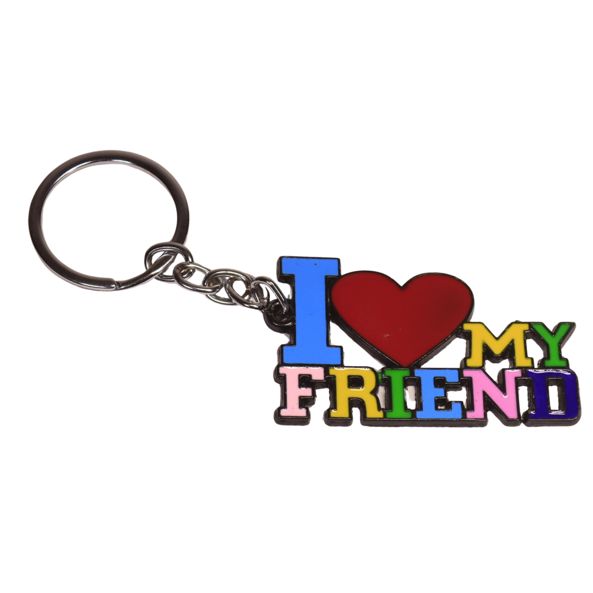I Love My Friend Keychain