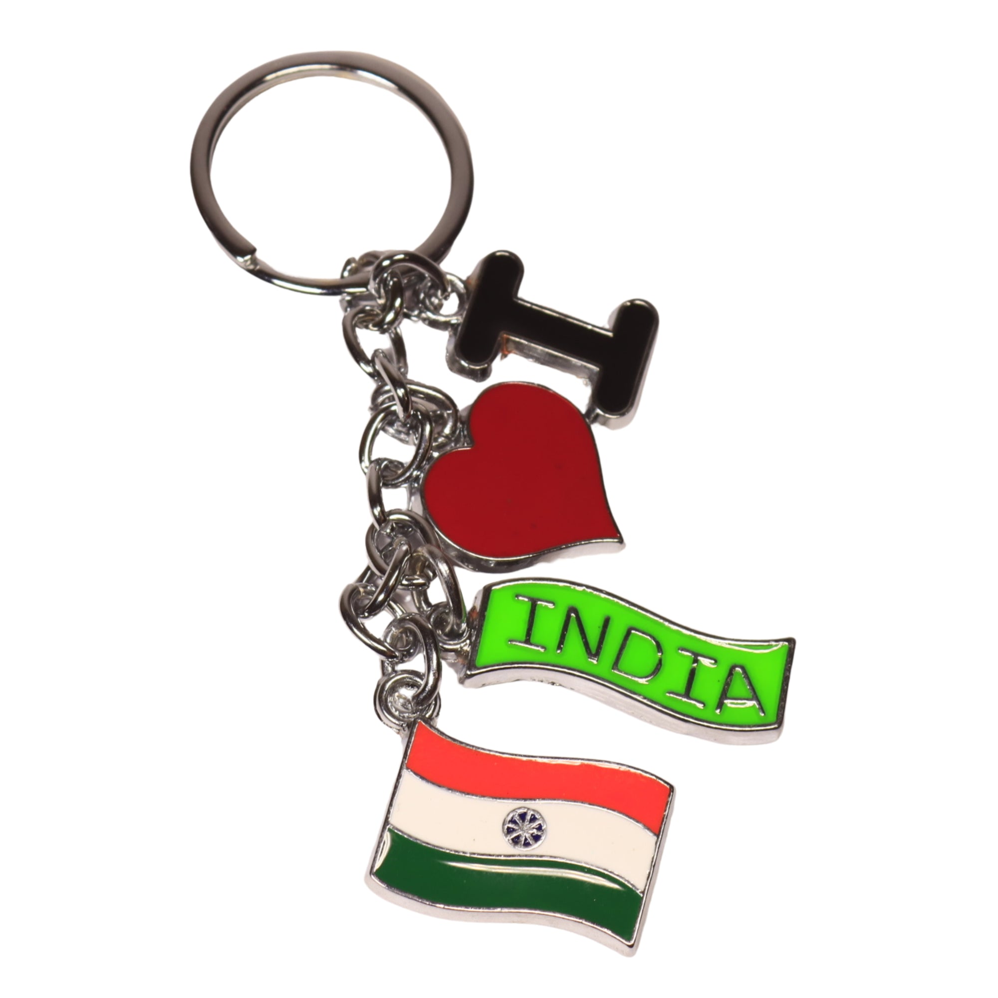 I Love India Keychain
