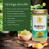 Moringa Powder – Organic Superfood Leaf Powder | Rich in Iron, Calcium & Antioxidants | Energy & Immunity Booster