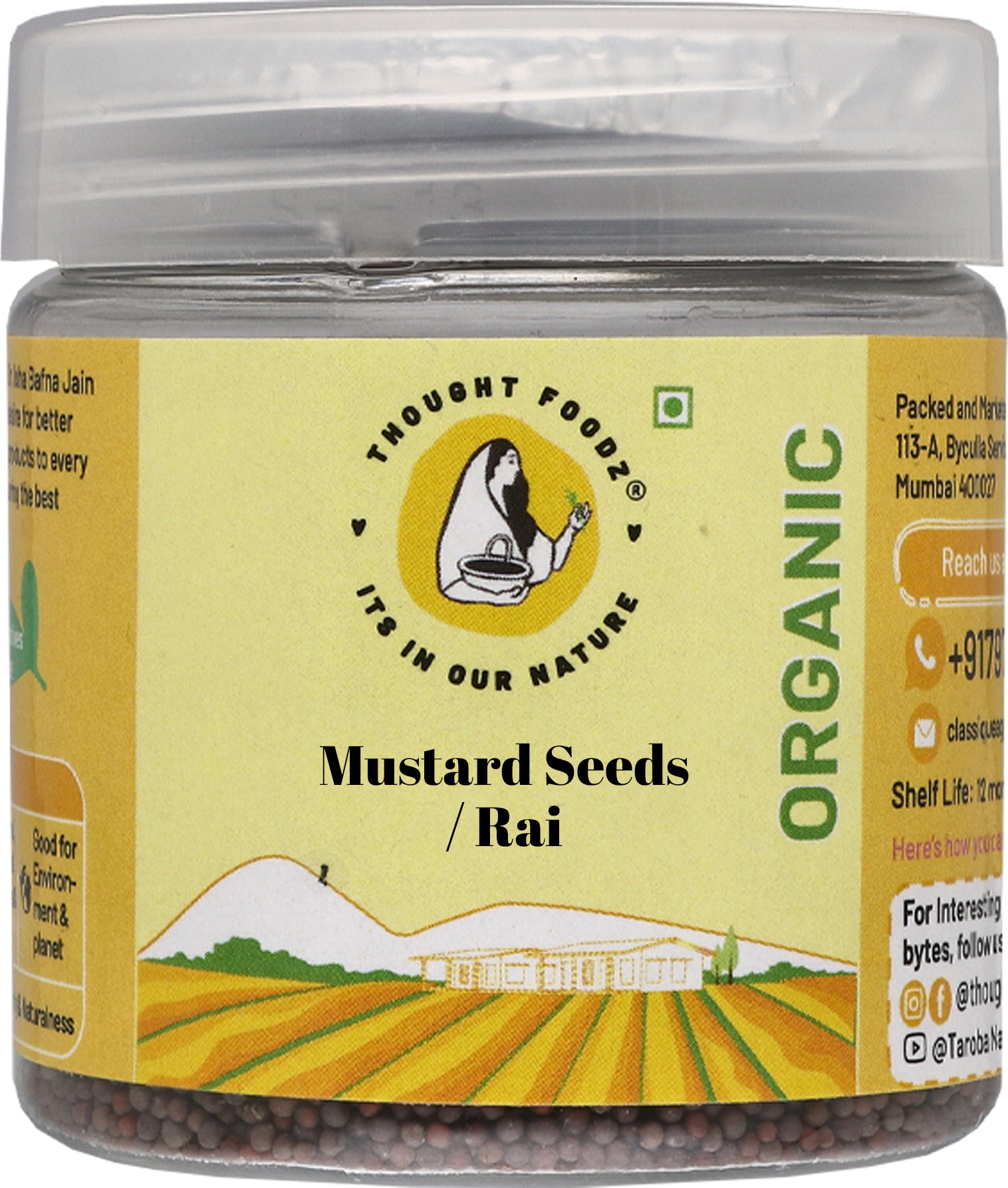 Rai / Mustard Seeds | Organic | Omega-3 Fatty Acids | 100% Pure