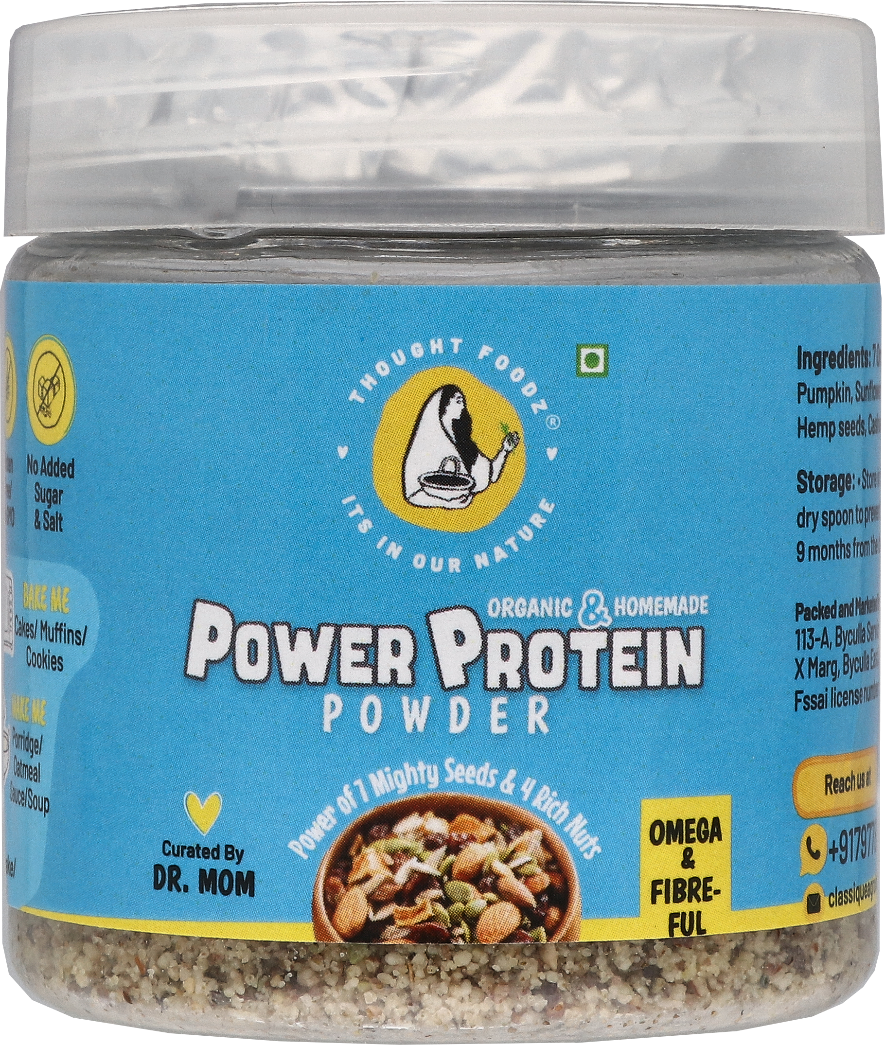 Power Protein Powder | Organic | Homemade | No Refined Sugar | Supports Healthy Growth & Boosts Immunity