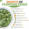 Pumpkin Seeds – Organic, Raw & Unsalted Superfood | High in Zinc, Magnesium & Plant-Based Protein for Snacking, Salads & Smoothies