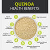 Quinoa Seeds – High Protein & Gluten-Free Supergrain | 100% Organic Whole Grain for Salads, Bowls & Healthy Meals