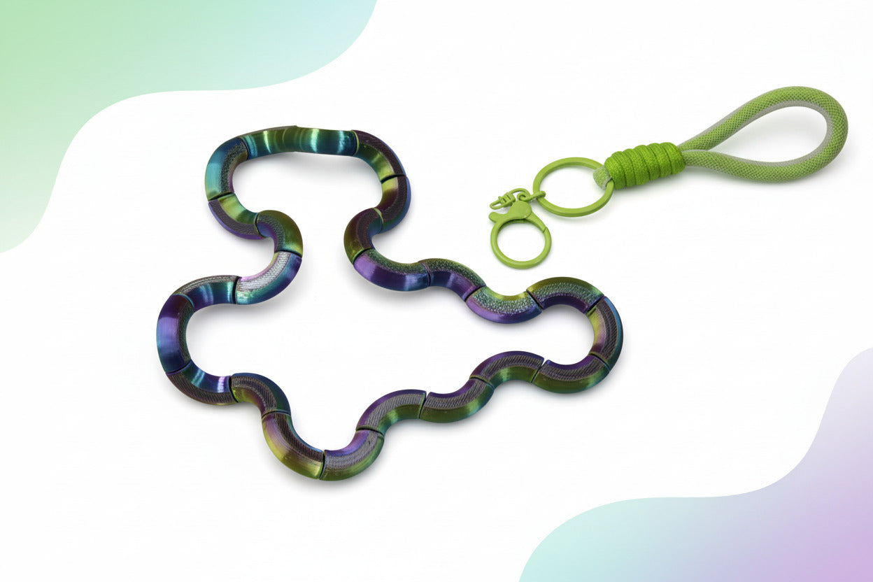 Iridescent Infinity Fidget Keychain (TPZ-06)