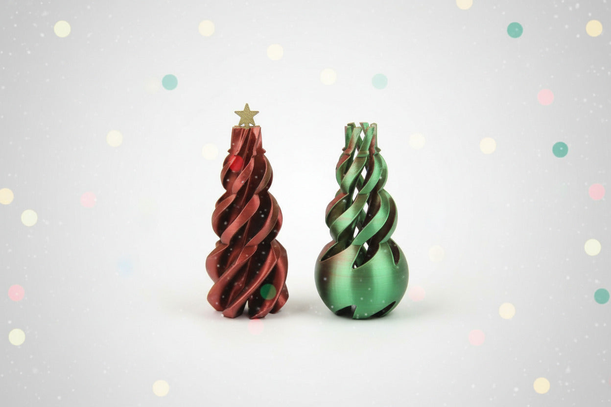 Twisted Rainbow Christmas Tree Duo (TPZ-12)