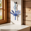 Metallic Blue Dragonfly Keychain (TPZ-22)