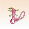 Glossy Pink Gecko Keychain (TPZ-24)