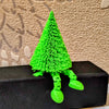 Posable Green Christmas Tree Keychain (TPZ-28)