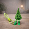 Posable Green Christmas Tree Keychain (TPZ-28)