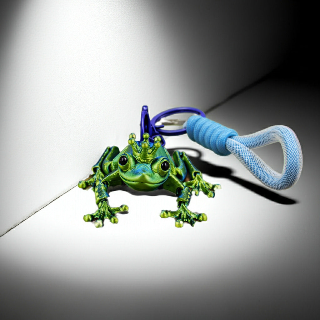 Jeweled Crown Frog Keychain (TPZ-29)