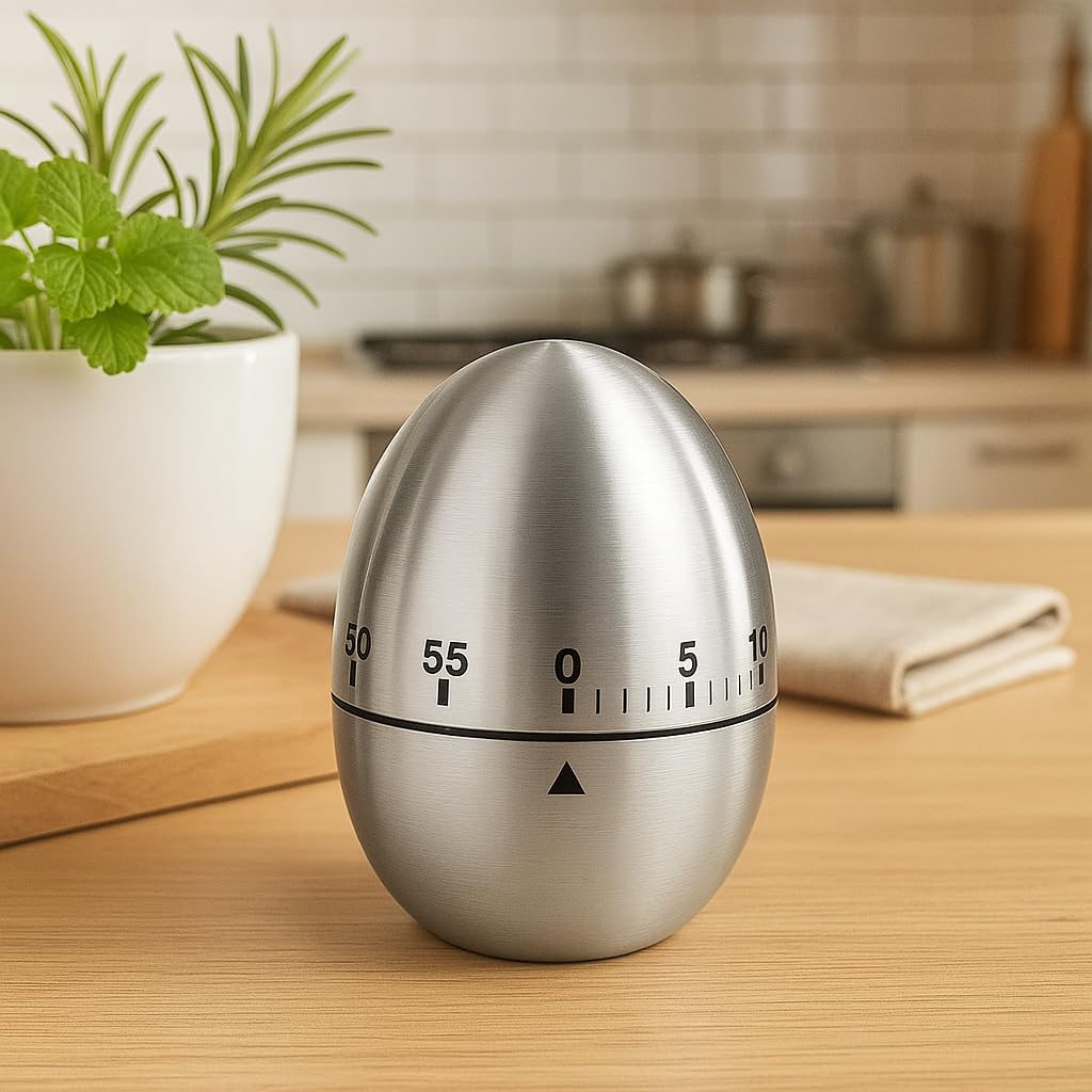 Mechanical Timer – Cute 3D Shape 60-Minute Countdown Timer – Fun Kitchen & Study Timer