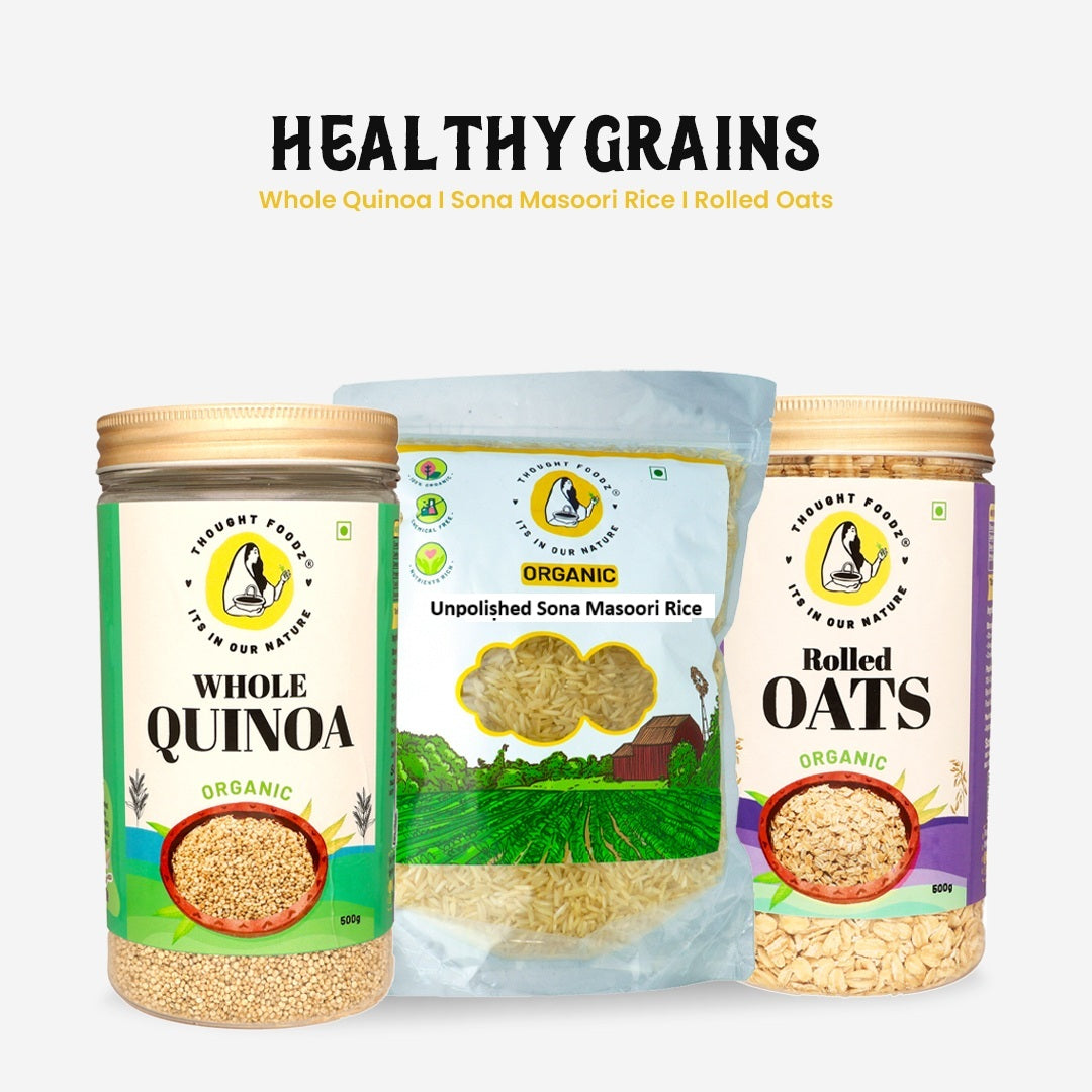 Power Grains Combo – High-Protein Ancient Grains Pack | Nutrient-Rich Whole Grains for Strength, Stamina & Balanced Nutrition