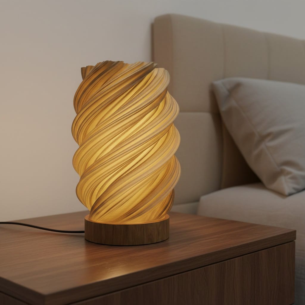 TwistCraft Helical Glow Lamp