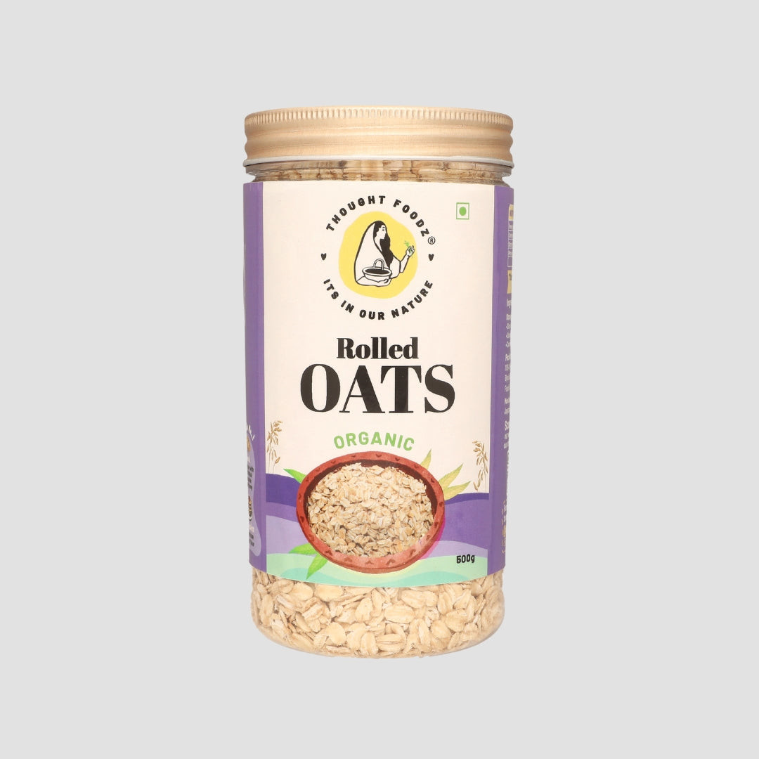 Rolled Oats – 100% Organic Whole Grain | Gluten-Free High-Fiber Breakfast Cereal for Weight Management & Heart Health
