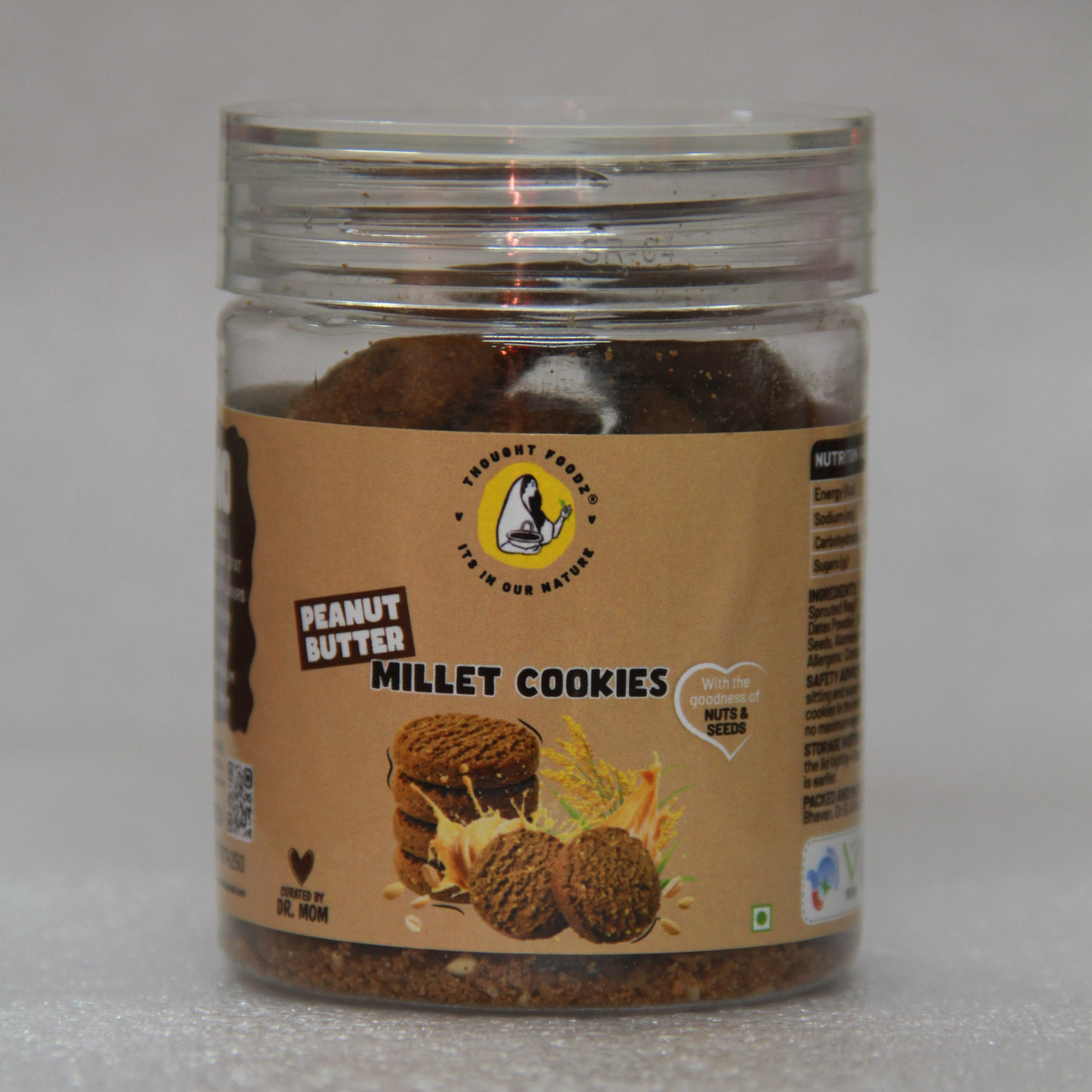 Peanut Butter Millet Cookies – Protein-Rich Gluten-Free Snack - 80g