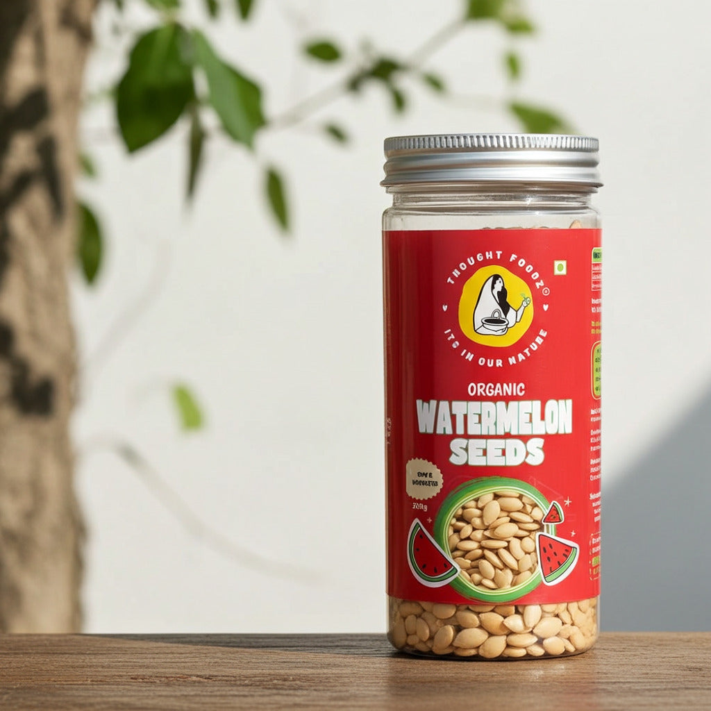 Watermelon Seeds – Organic, Raw & Unsalted Superfood | Rich in Protein, Zinc & Healthy Fats for Snacking, Smoothies & Baking