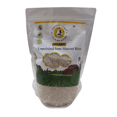 Sona Masoori Rice | Organic | Unpolished | Gluten Free