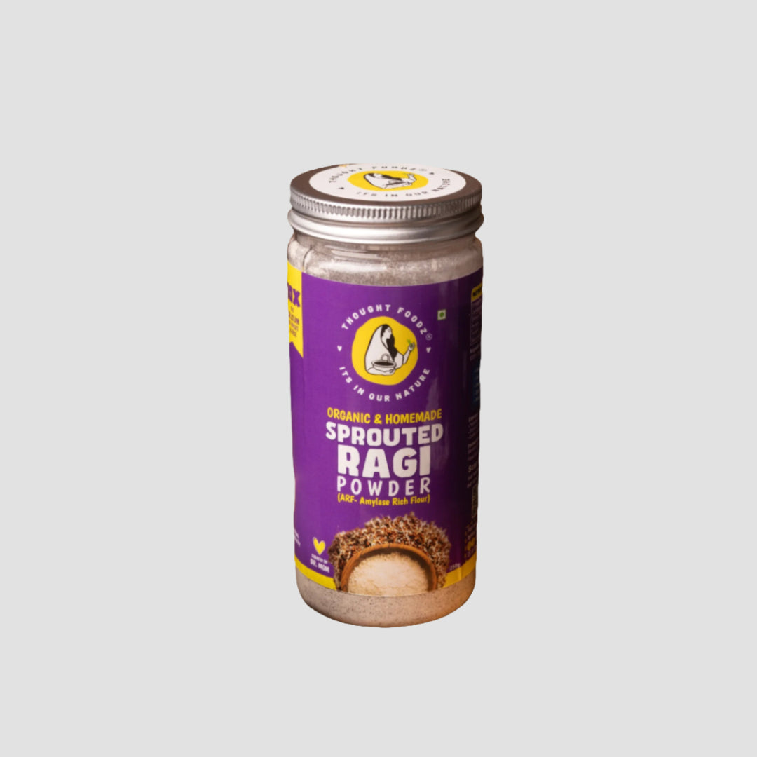 Sprouted Ragi Atta / Sprouted Finger Millet Flour | Organic & Homemade | Natural | High Nutrition (ARF)